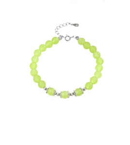 LDR6232 S925純銀綠葡萄石手鏈