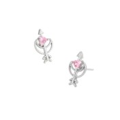 LDR6233 S925純銀心與箭耳環