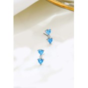 LDR6234 S925純銀心形耳環