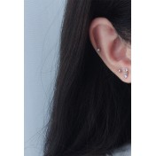 LDR6234 S925純銀心形耳環