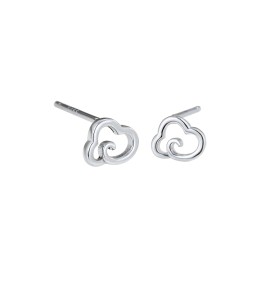 LDR6235 S925純銀雲朵耳環