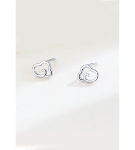 LDR6235 S925純銀雲朵耳環