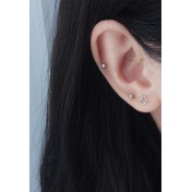 LDR6235 S925純銀雲朵耳環