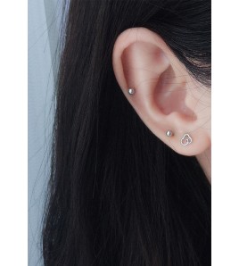 LDR6235 S925純銀雲朵耳環