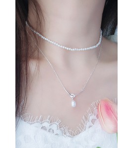 LDR9215 S925純銀珍珠項鏈