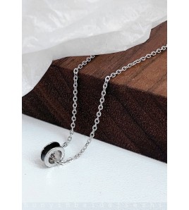 LDR9225 S925純銀三色圓環項鏈