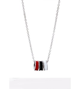 LDR9225 S925純銀三色圓環項鏈