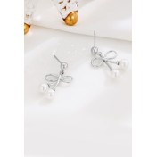 LDR9226 S925純銀蝴蝶結耳環