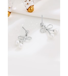 LDR9226 S925純銀蝴蝶結耳環