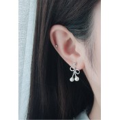 LDR9226 S925純銀蝴蝶結耳環