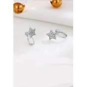LDR9233 S925純銀星星耳環