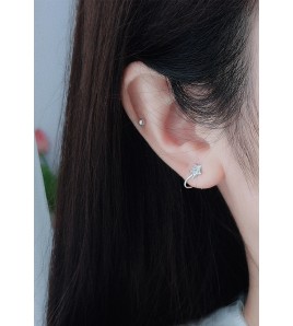 LDR9233 S925純銀星星耳環