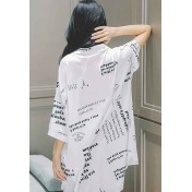 LDZ5016女士睡衣上衣 拼色