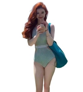 LHN1026 LYCKA 韓風連體泳衣