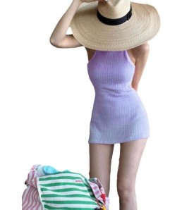 LHN1031 LYCKA 韓風連體泳衣