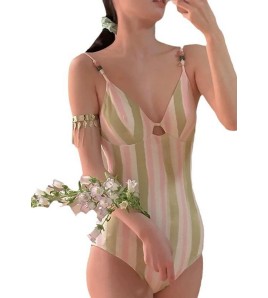 LHN1041 LYCKA 韓風連體泳衣