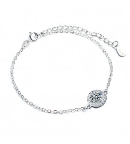 LMZJ015-莫桑鑽925銀手鏈