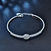 LMZJ017-莫桑鑽50分莫桑鑽（新版）手鏈