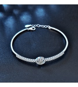 LMZJ017-莫桑鑽50分莫桑鑽（新版）手鏈