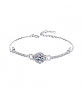 LMZJ020-莫桑鑽925銀手鏈