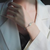 LMZJ020-莫桑鑽925銀手鏈