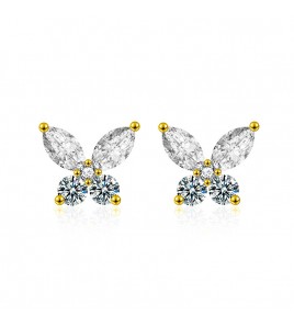 LMZJ021-莫桑鑽20分+20分莫桑鑽耳環