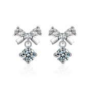 LMZJ033-莫桑鑽925銀耳環