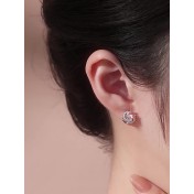 LMZJ037-莫桑鑽925銀耳環