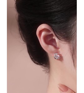 LMZJ037-莫桑鑽925銀耳環