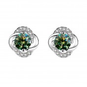 LMZJ037-莫桑鑽925銀耳環