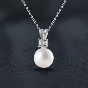 LMZJ110-莫桑鑽925銀項鍊