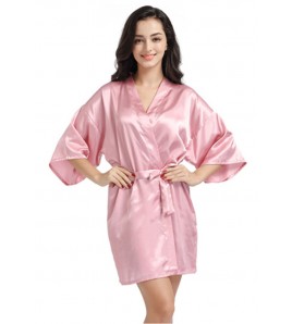 LHY2013-3Light女士性感浴袍粉紅色