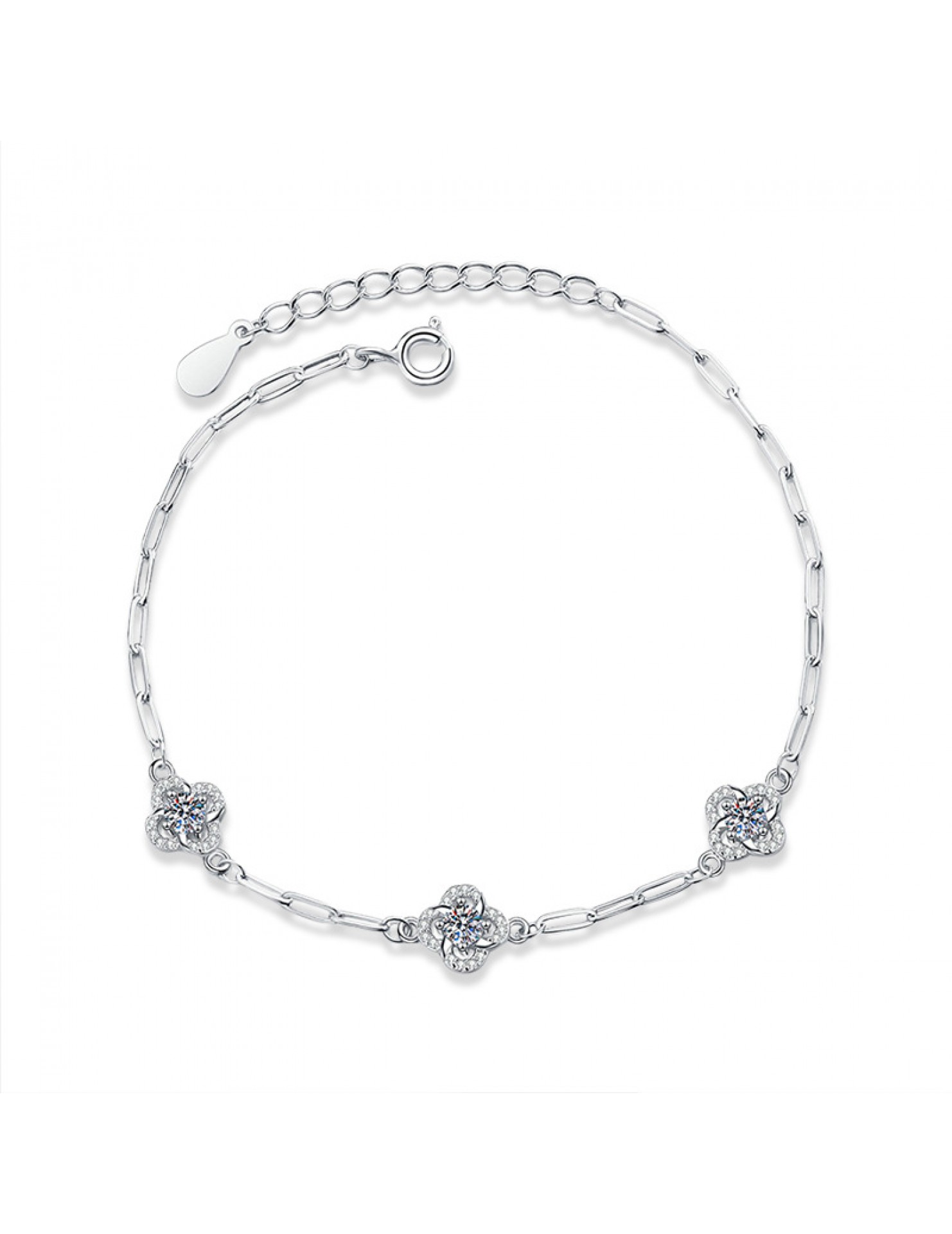 LMZJ010-莫桑鑽925銀手鏈