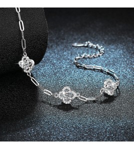 LMZJ010-莫桑鑽925銀手鏈