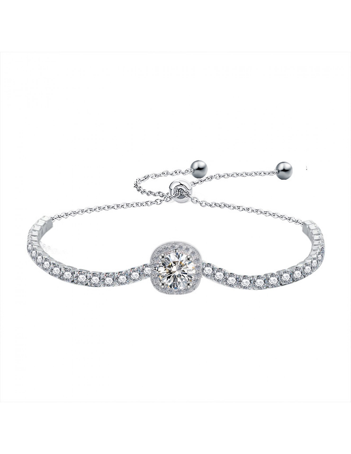 LMZJ012-莫桑鑽925銀手鏈