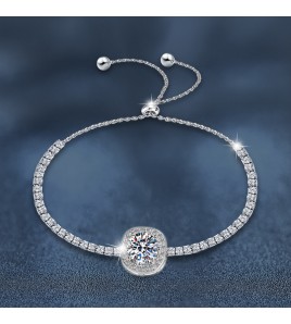 LMZJ012-莫桑鑽925銀手鏈