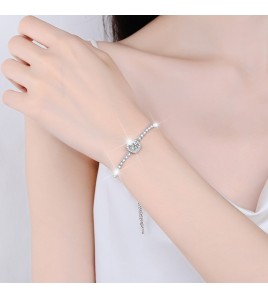 LMZJ012-莫桑鑽925銀手鏈