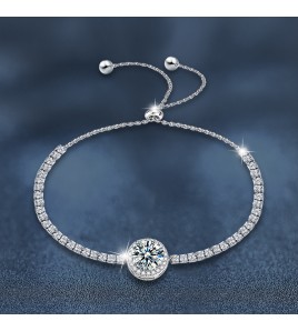 LMZJ007-莫桑鑽925銀手鏈