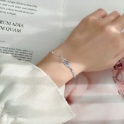 LMZJ008-莫桑鑽925銀手鏈