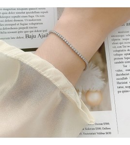 LMZJ011-莫桑鑽單排鑽莫桑手鏈