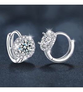 LMZJ049-Moissanite 925 silver earrings