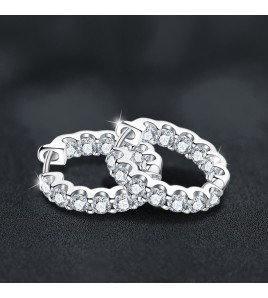 LMZJ052-Moissanite 925 silver earrings