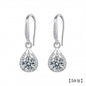 LMZJ053-Moissanite 925 silver earrings