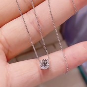 LMZJ055-Moissanite  0.5 Carart  moissanite necklace
