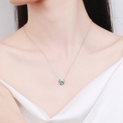 LMZJ055-Moissanite  0.5 Carart  moissanite necklace