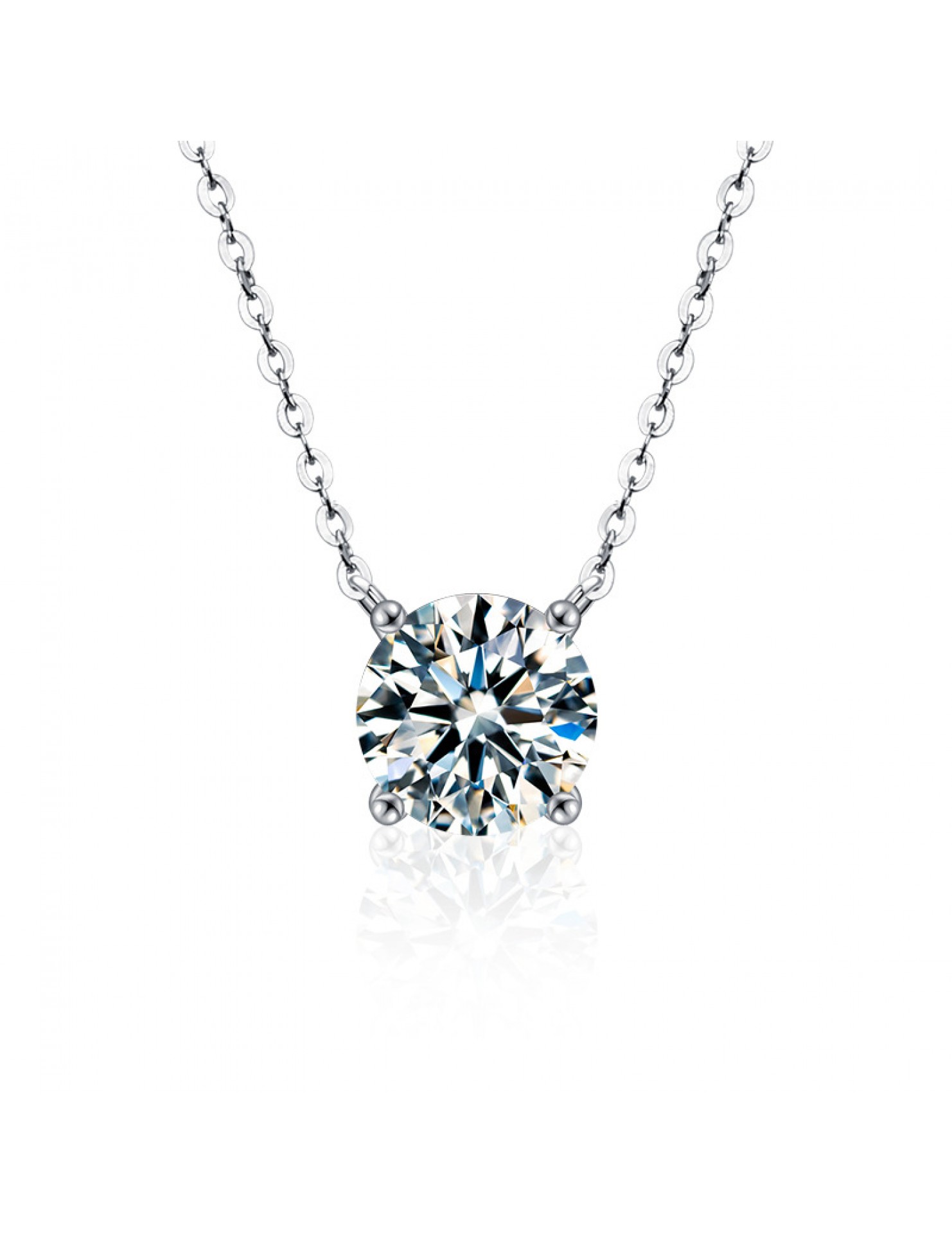 LMZJ055-Moissanite  0.5 Carart  moissanite necklace