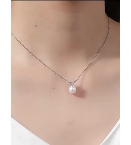 LMZJ057-Moissanite 925 silver necklace