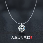 LMZJ058-Moissanite  0.5 Carart  moissanite necklace