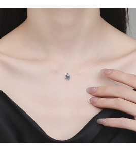 LMZJ058-Moissanite  0.5 Carart  moissanite necklace