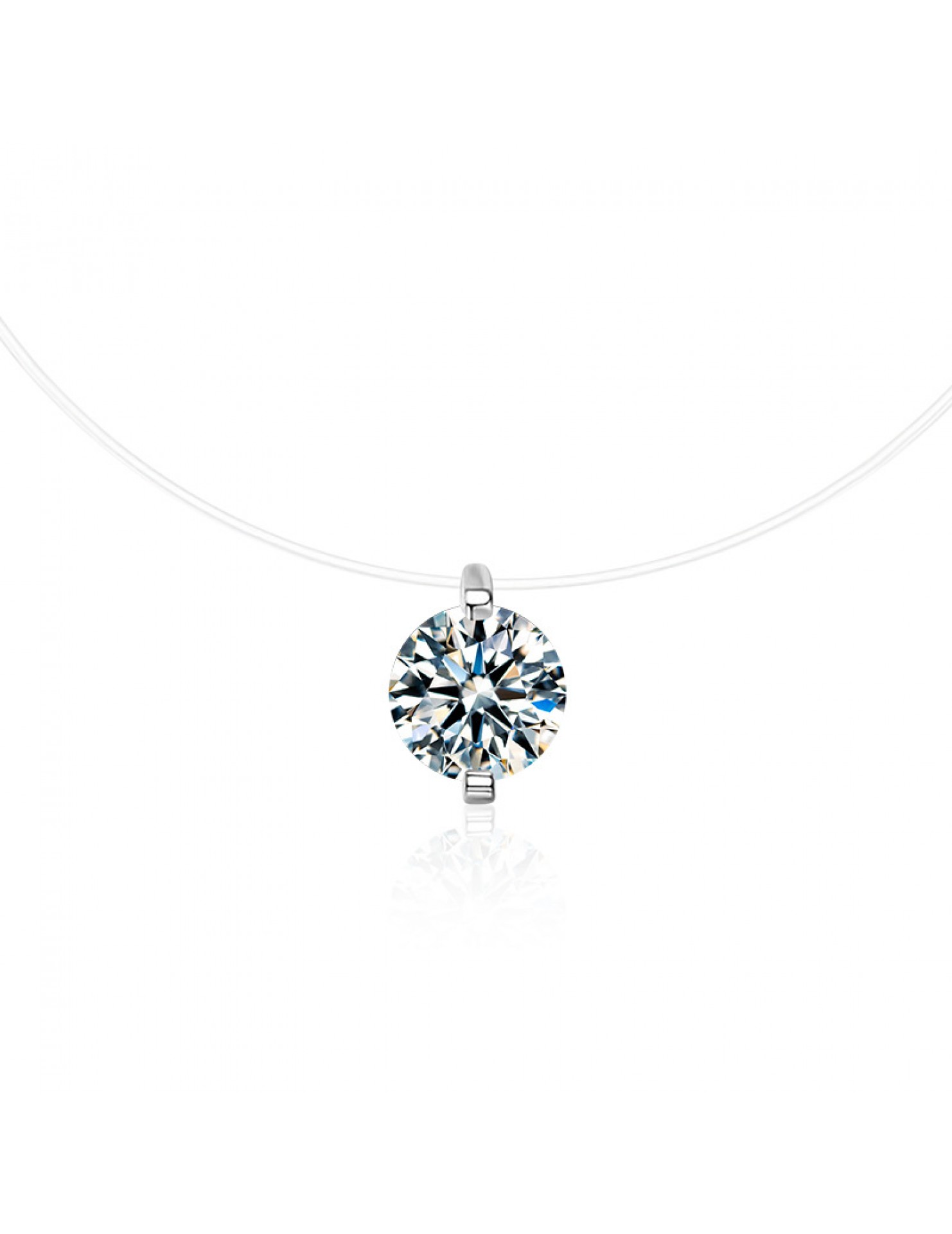 LMZJ058-Moissanite  0.5 Carart  moissanite necklace